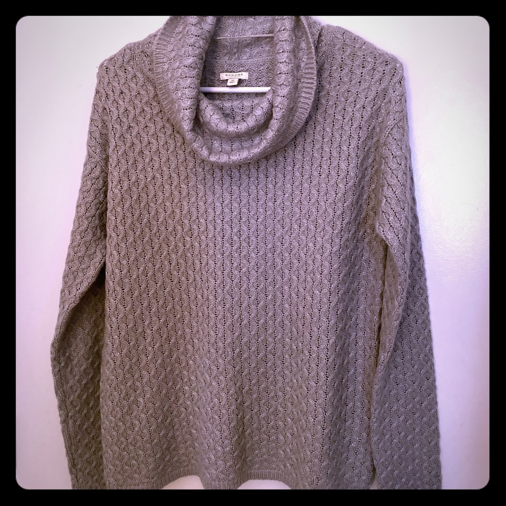 Sonoma grey turtleneck sweater